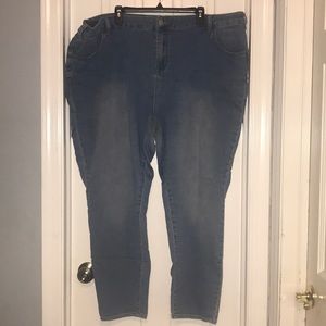 Lane Bryant light wash straight leg jeans